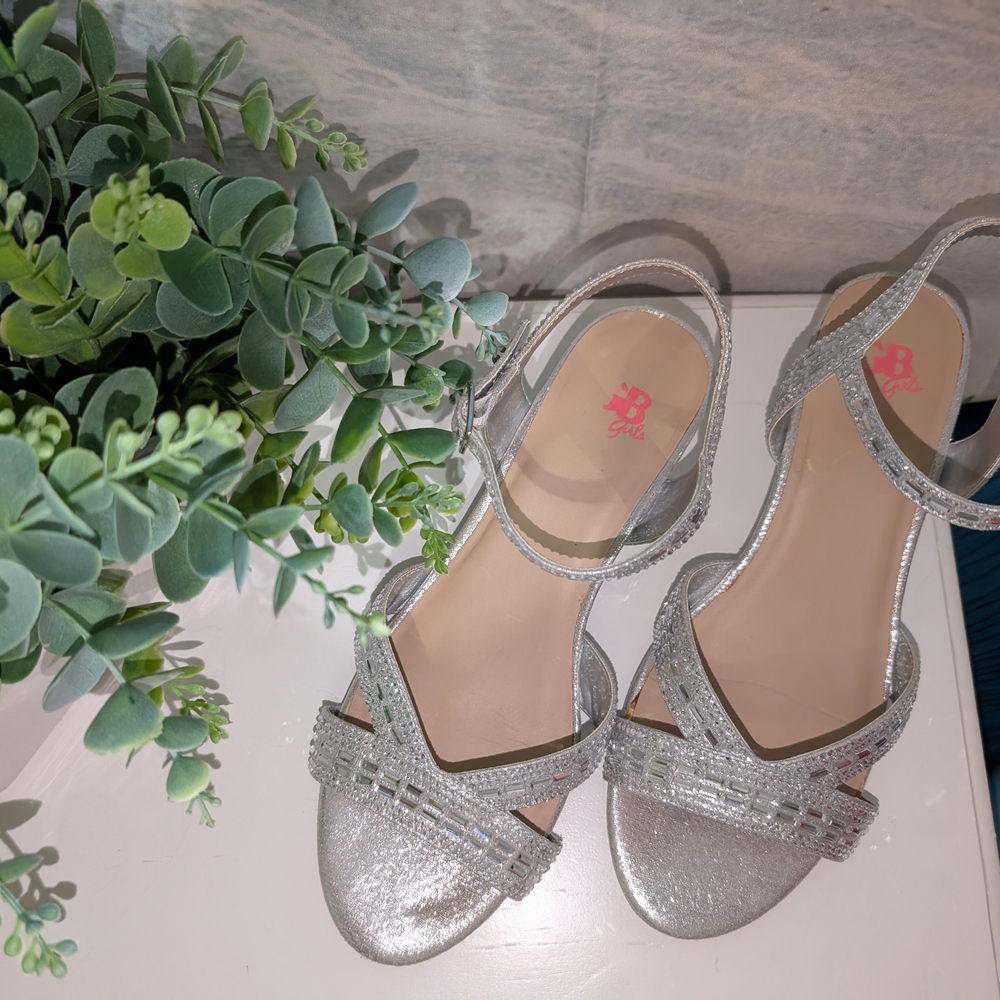 Silver Strappy Sandals